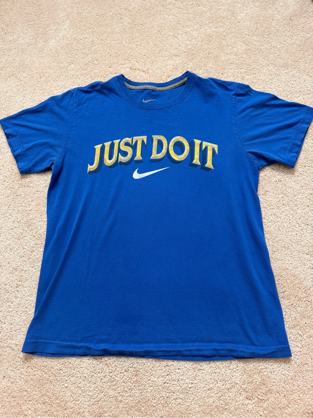 Vintage "Just Do It" Short Sleeve Tee - Blue